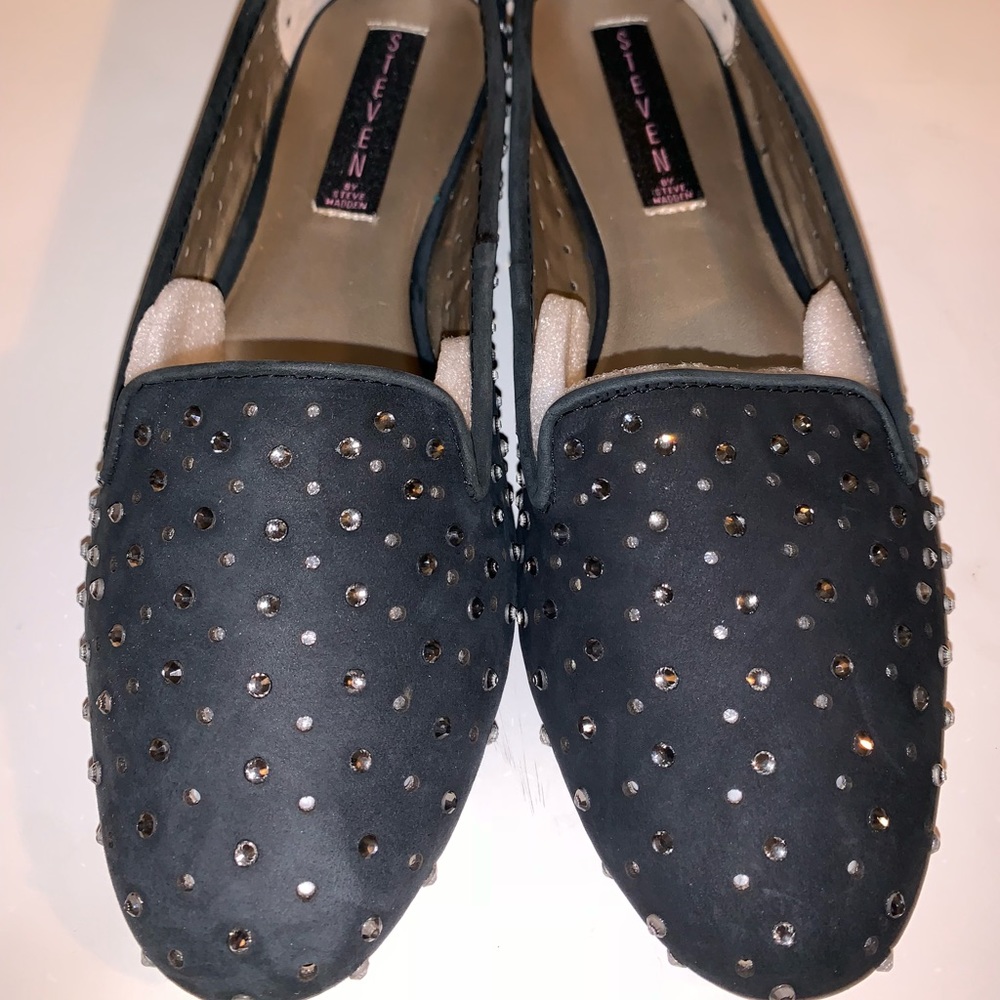 New crystal Karry Steve Madden rhinestone flats